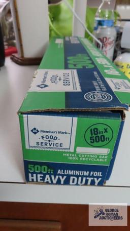 Aluminum foil, heavy duty, partial roll