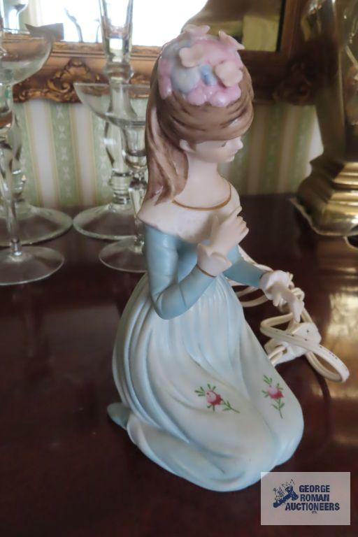 Ardalt Japan...girl figurine lamp. One finger is broken.