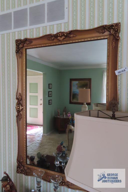 Ornate framed mirror