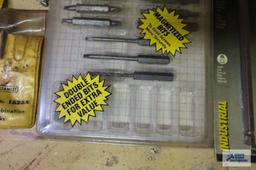 lot of bits, headlight fuse pack tool, etc