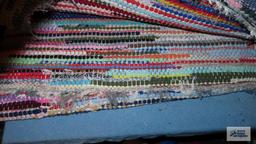 lot of throw rugs