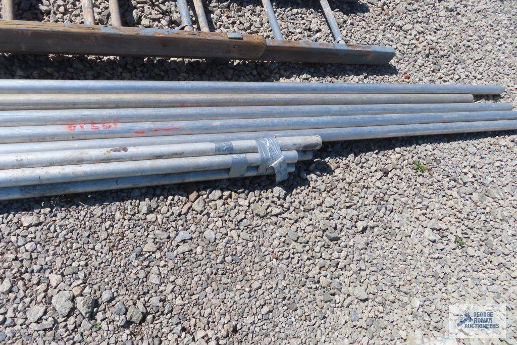 Lot of locking metal poles