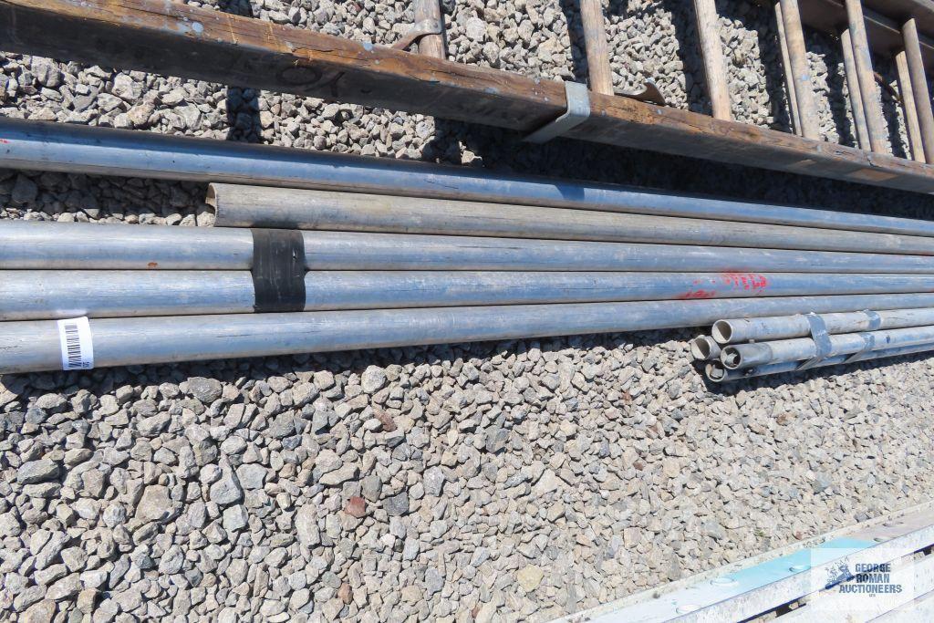 Lot of locking metal poles