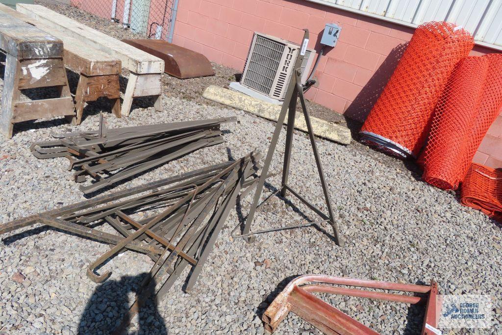 Lot of metal folding stands