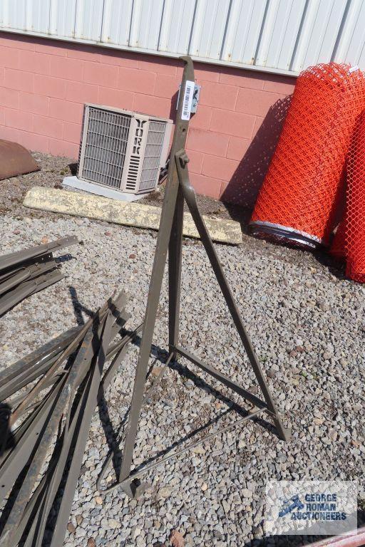 Lot of metal folding stands