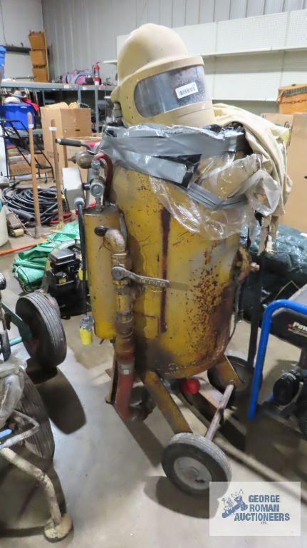 Yellow commercial sandblaster