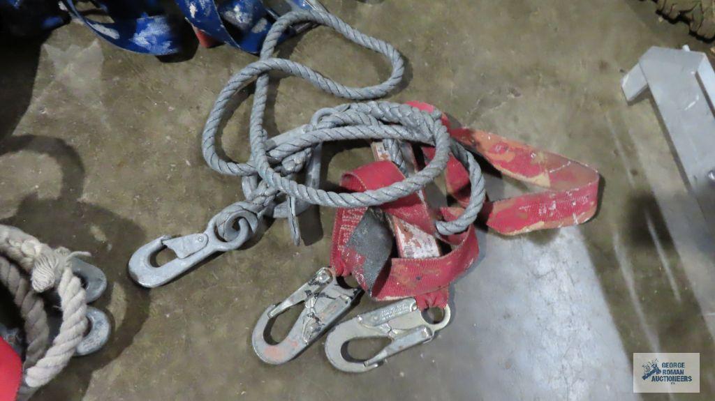 Lot of assorted safety harnesses