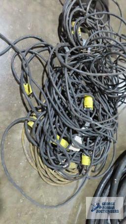 Lot of extension cords and etc