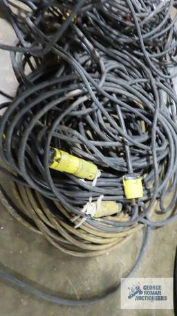 Lot of extension cords and etc