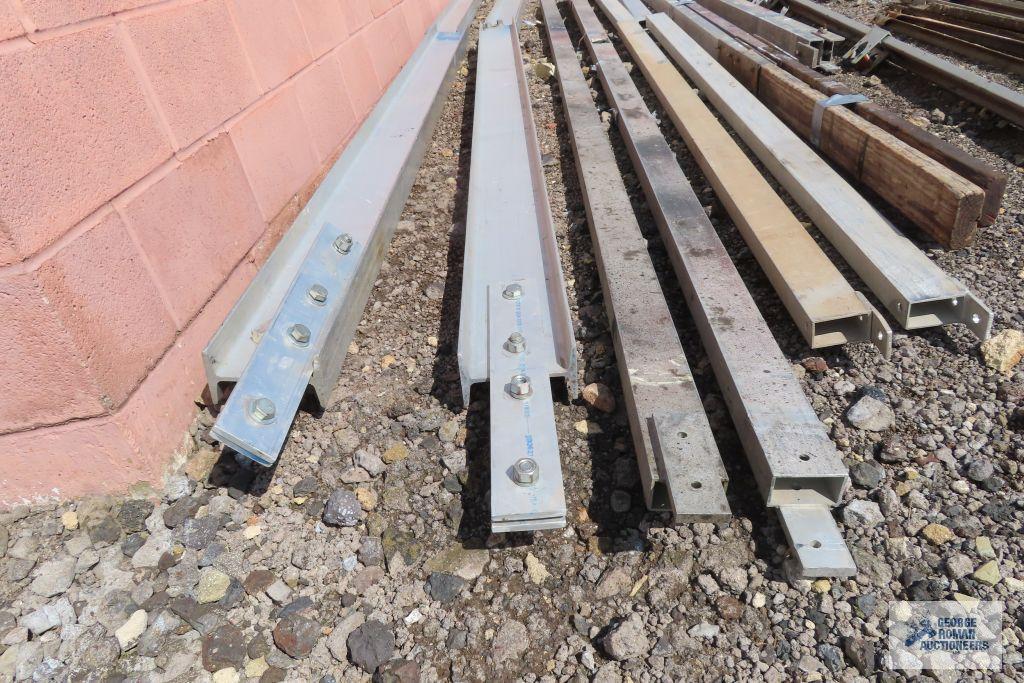 Lot of aluminum I beams and other aluminum beams