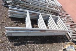 Lot of Aldek premium aluminum scaffolding and scaffolding hardware