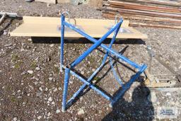 Blue collapsible stand frame