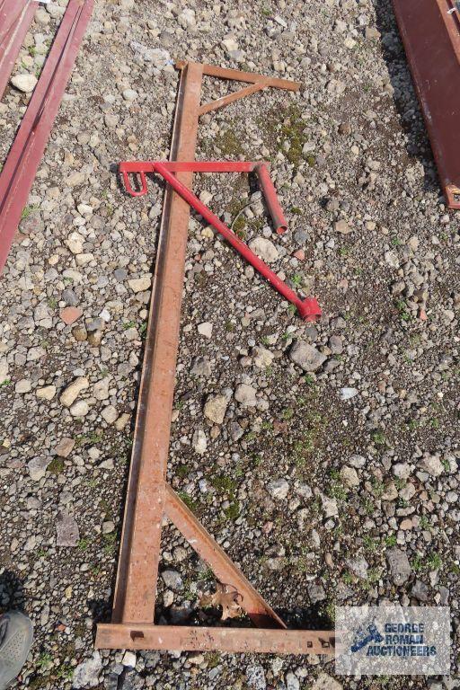 Lot of red scaffolding pieces