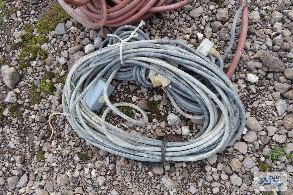 Heavy duty extension cord and pneumatic hose