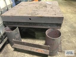 STEEL TABLES AND STANDS, VERY HEAVY