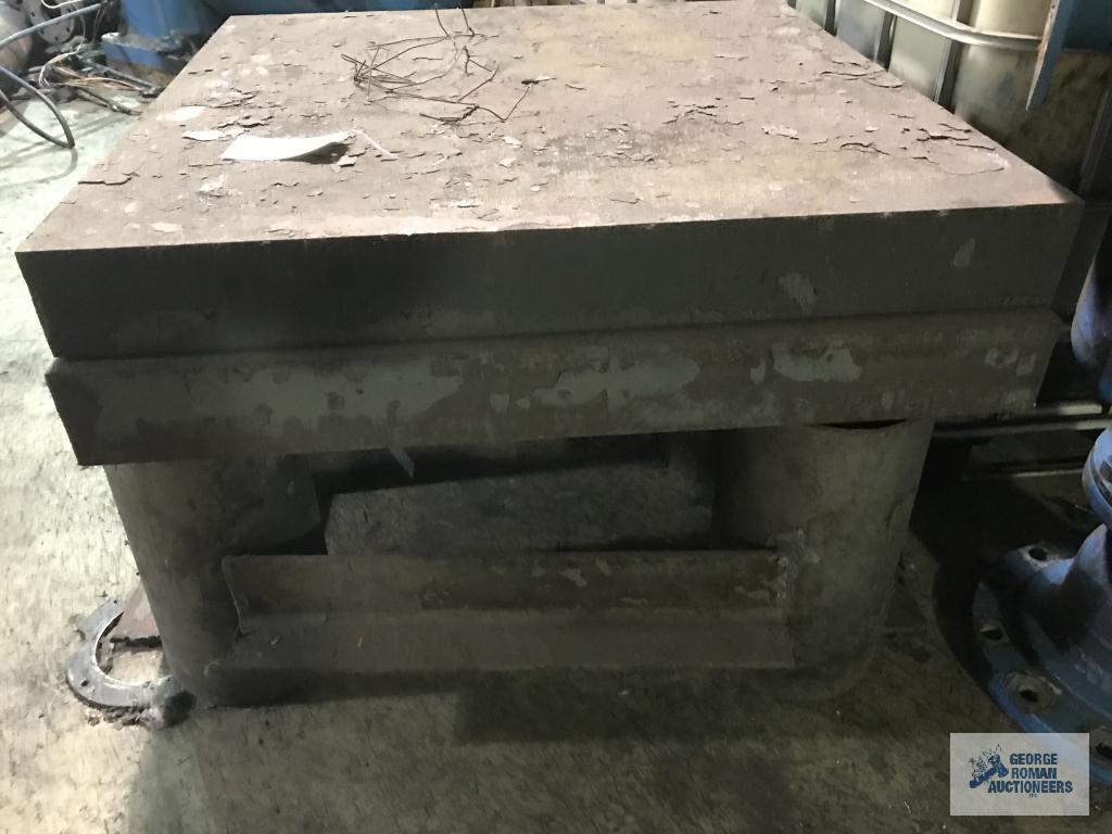 STEEL TABLES AND STANDS, VERY HEAVY