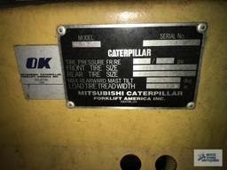 CAT FORKLIFT, MODEL GC25K, PROPANE, SIDE SHIFTER, NOT RUNNING