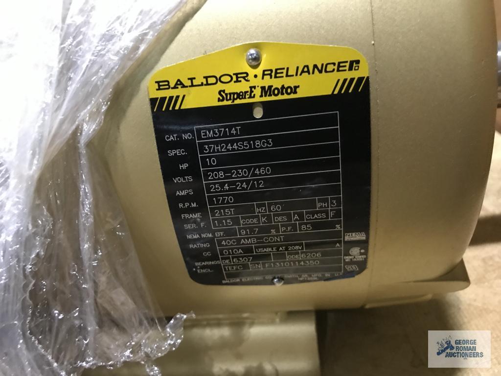 BALDOR 10 HP MOTOR, NEW