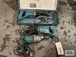 (2) MAKITA SAWS AND DRILL