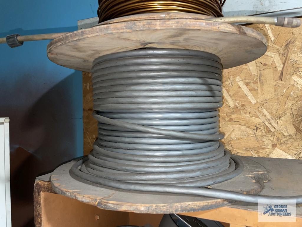 FOUR SPOOLS OF COPPER WIRE