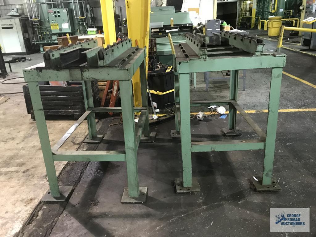 (2) HEAVY DUTY ROLLER TABLES