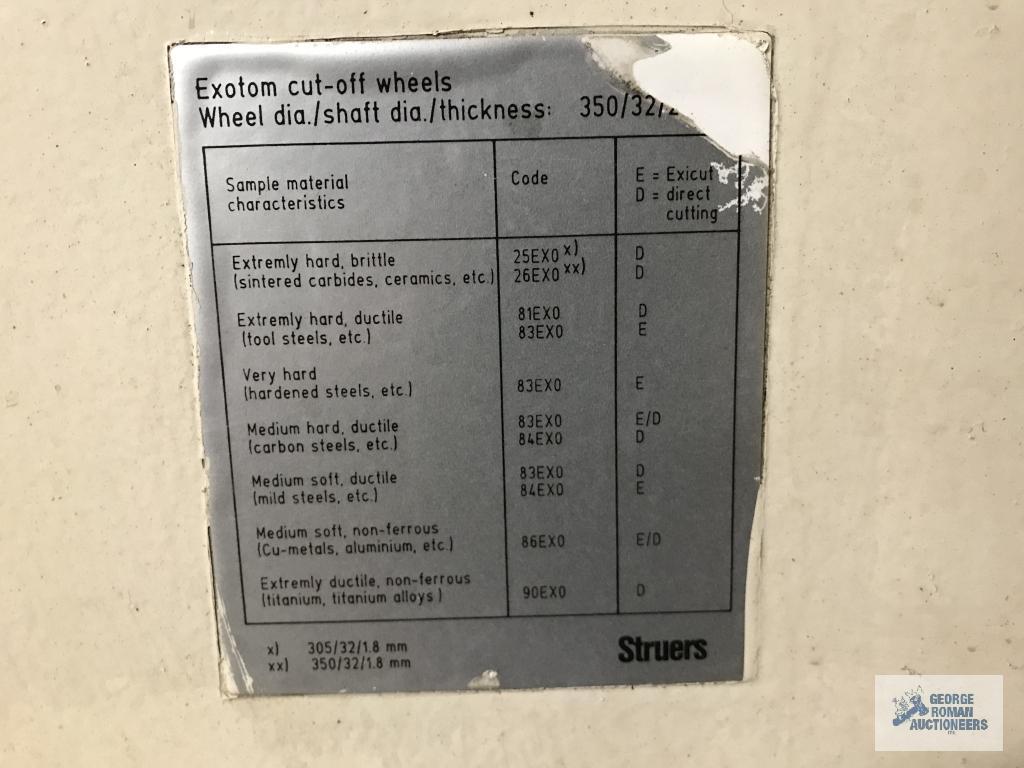 STRUERS EOXTOM-M CUT OFF SAW