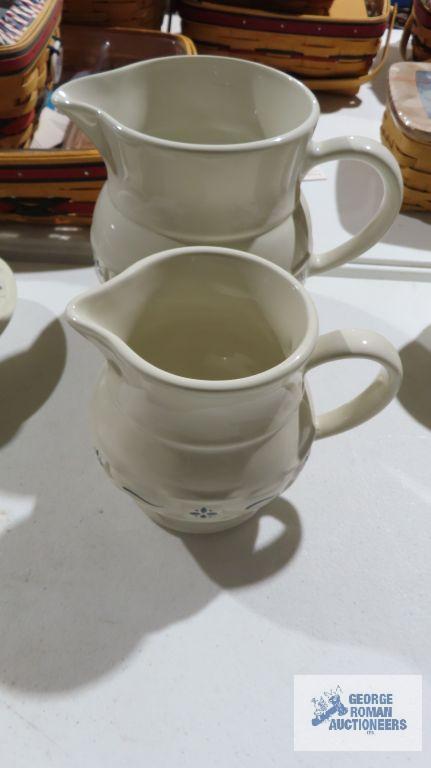 Longaberger...Pottery (2) pitchers