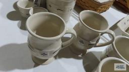 Longaberger...Pottery mugs