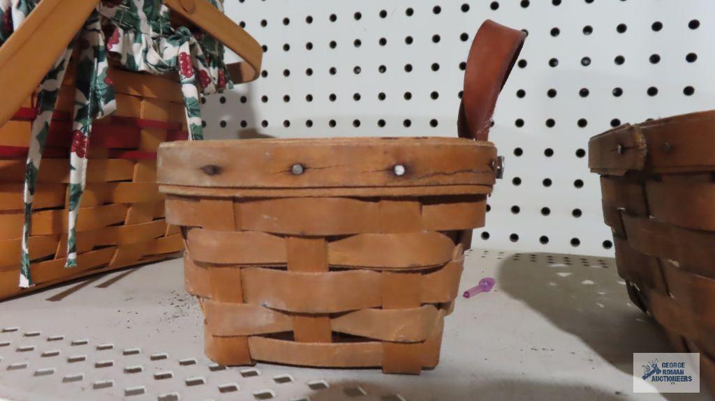 Longaberger Hocking Hills Collectibles basket, 1996 and 19th century baskets