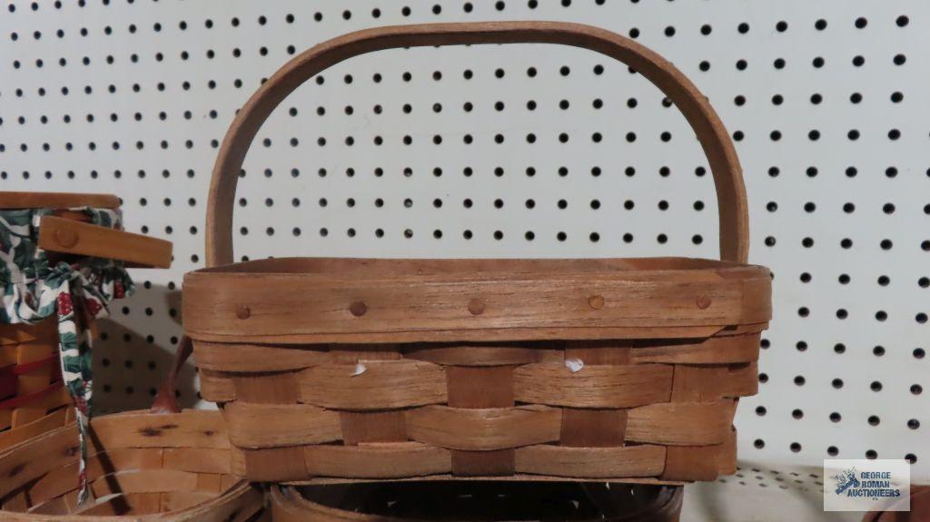 Longaberger Hocking Hills Collectibles basket, 1996 and 19th century baskets