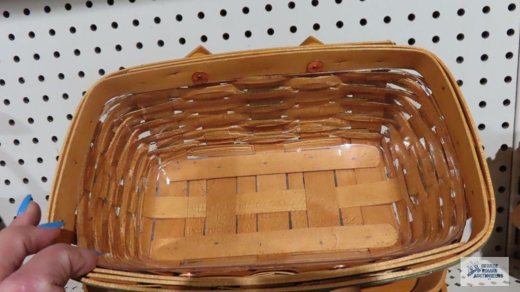 Longaberger 1999, 2001, and 2002 woven memories baskets