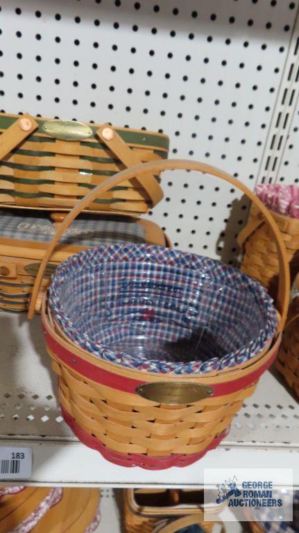 Longaberger 1999, 2001, and 2002 woven memories baskets