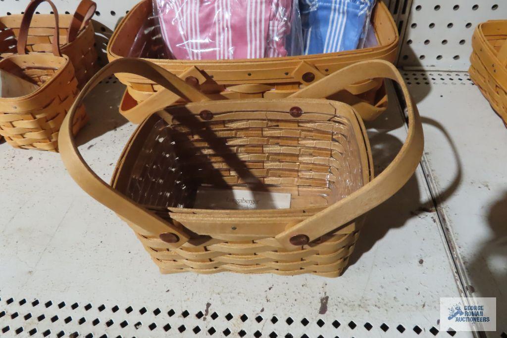 Longaberber medium chore basket and little market basket