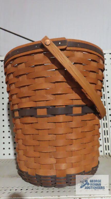 Longaberger banker's wastebasket