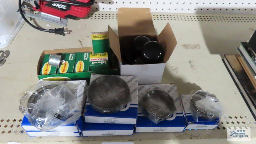 Lot of Mopar wheel bearings, flashers, and steering wheel assist