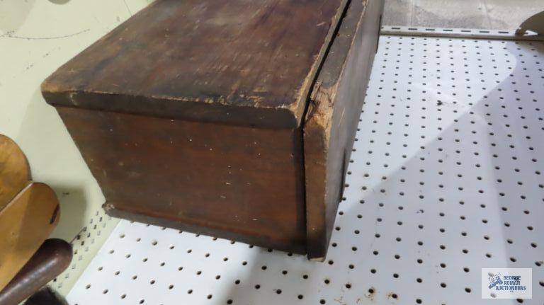 Vintage wooden toolbox