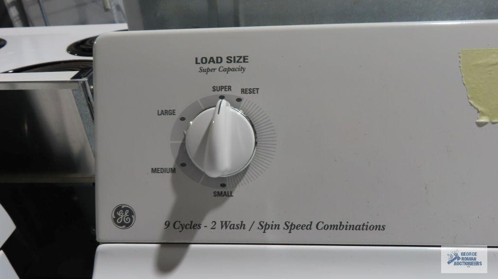 GE super capacity washer, model number WHDSR209D5WW