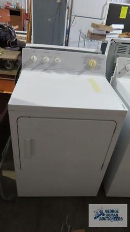 GE heavy duty super capacity electric dryer, model number DJSR473ET2WW