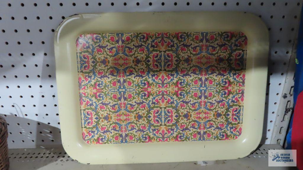 Vintage metal serving tray