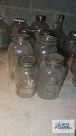 lot of mason jars