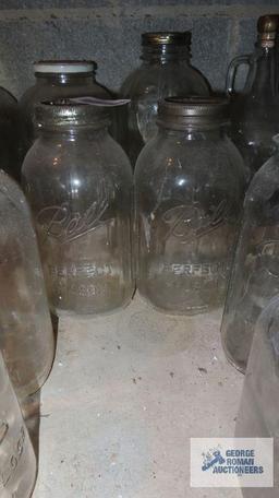lot of mason jars