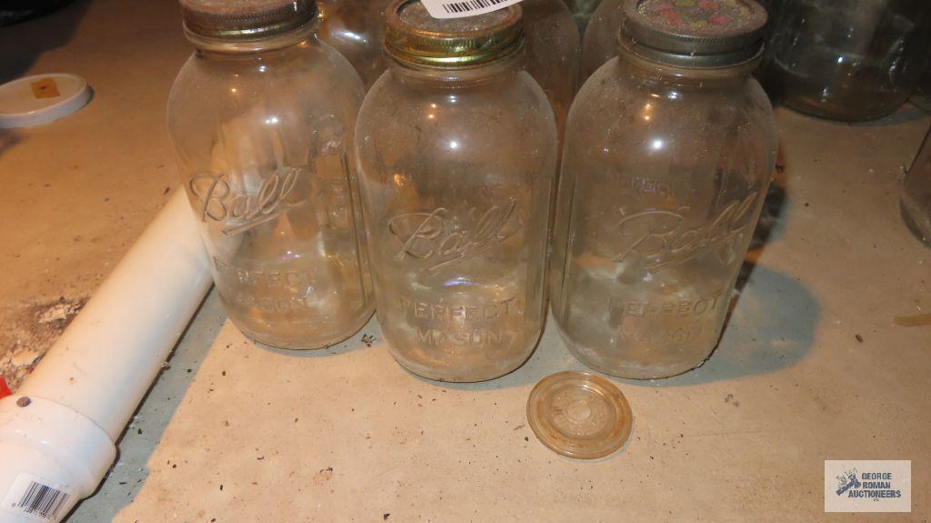lot of mason jars