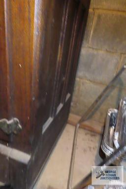 Herrick Refrigerator Company antique icebox, Waterloo, Iowa. in basement. Very heavy, bring