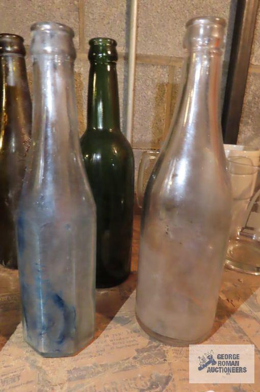 Three antique bottles