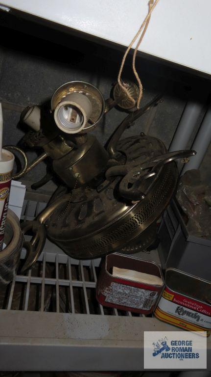 lot of ceiling fan parts, hardware and etc