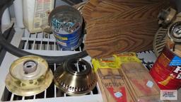 lot of ceiling fan parts, hardware and etc