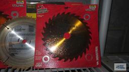New and used saw blades