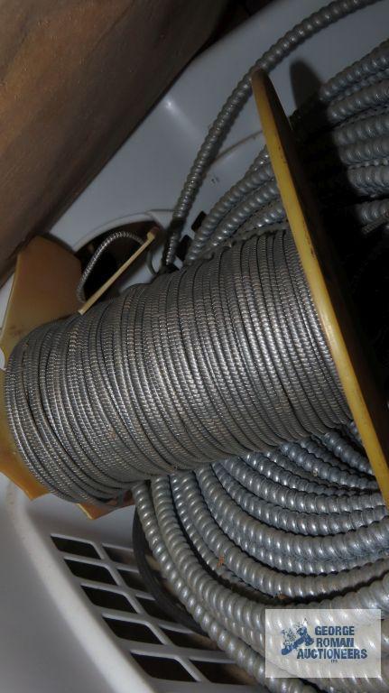 lot of copper wire and etc with basket