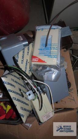 lot of electrical supplies