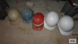 Assorted hard hats